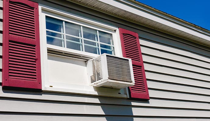 an installed ac window unit