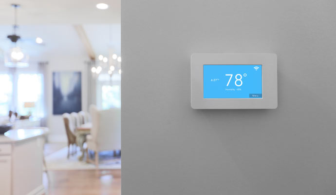 Installed smart thermostats