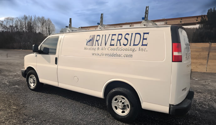 Riverside Heating and Air Conditioning, Inc. service vehicle