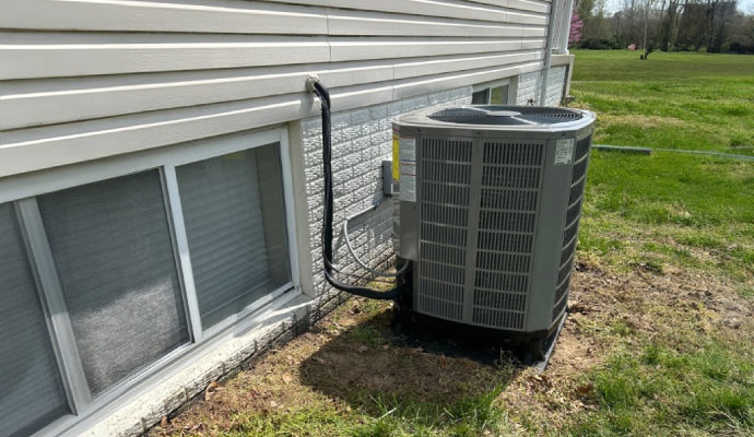 Installed HVAC system