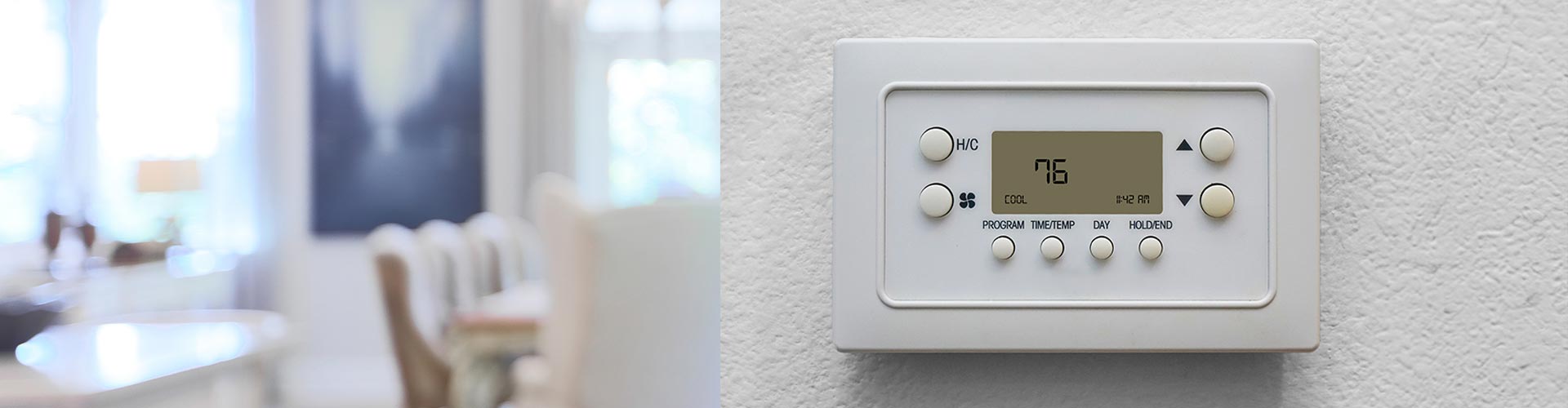 A smart AC thermostat, showcasing modern technology for efficient home cooling.